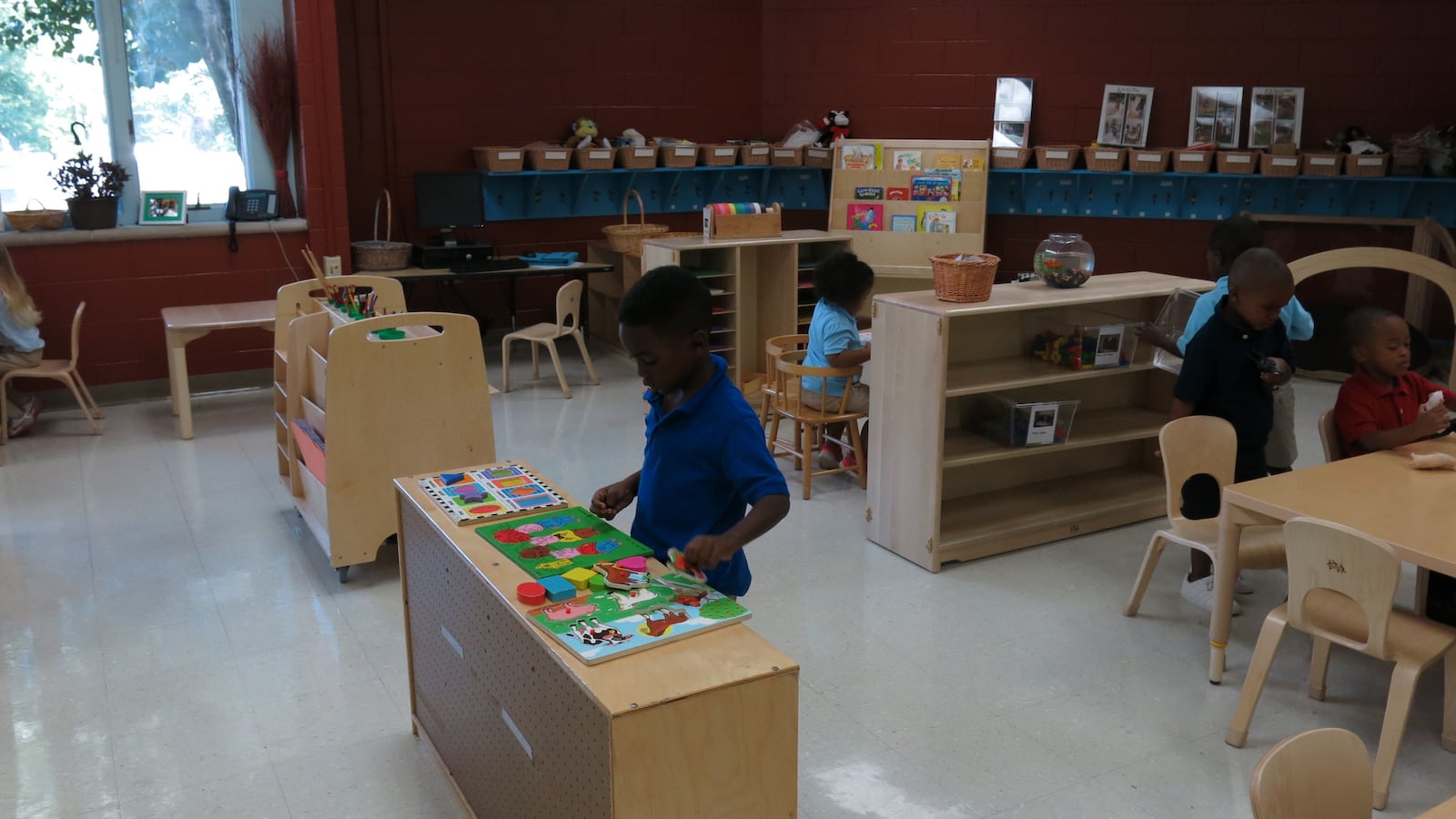 Students at Ross Early Learning Center, a pre-kindergarten center in Nashville