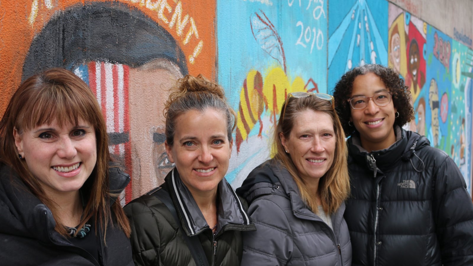 Parents Jeannine Kiely, Ruth Genn, Emily Hellstrom, Akeela Azcuy (left to right) submitted an application to open a school dedicated to serving students with dyslexia.