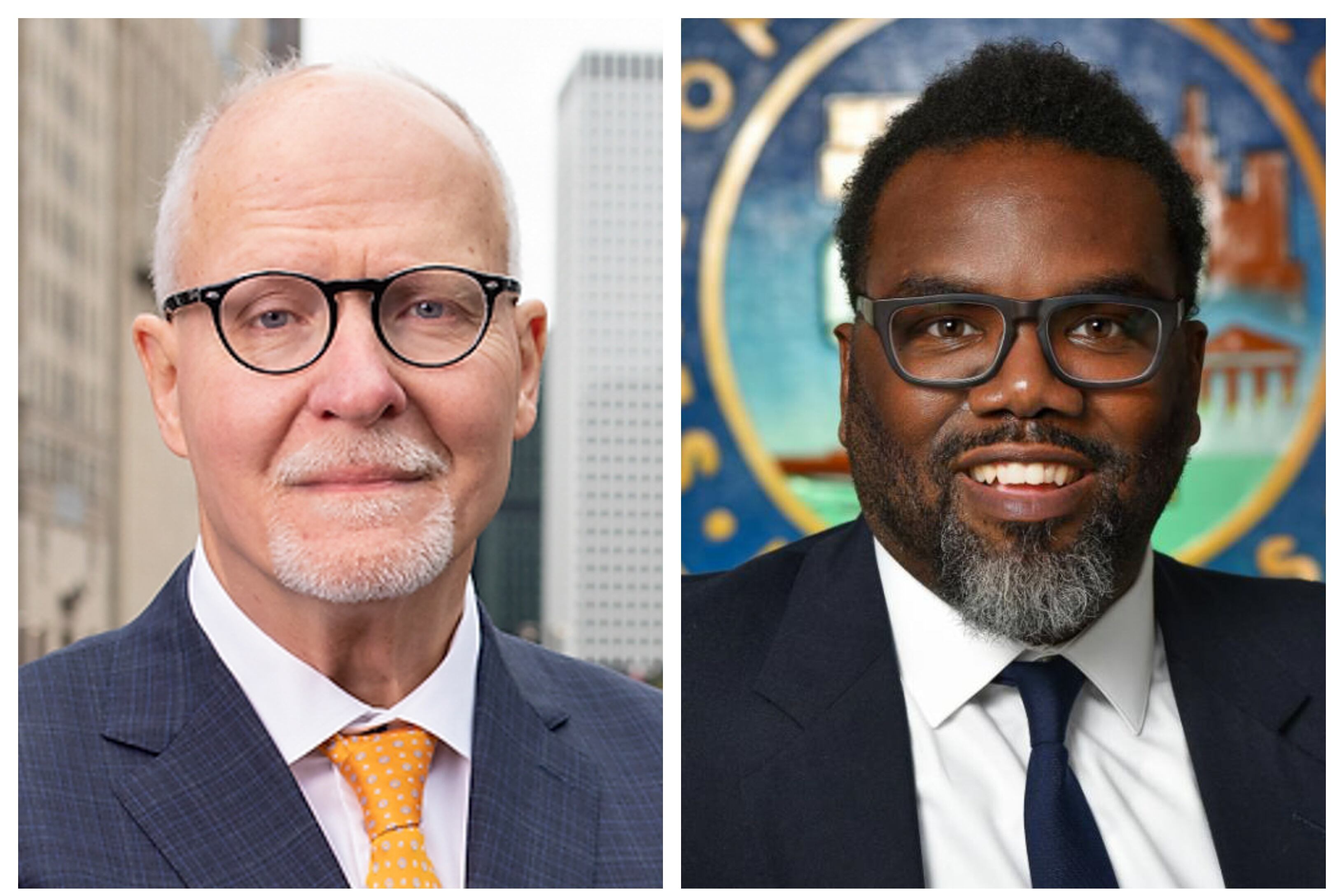 Former Chicago Public Schools CEO Paul Vallas has garnered a third of the vote with Cook County Commissioner Brandon Johnson in second place in a crowded field of nine candidates.