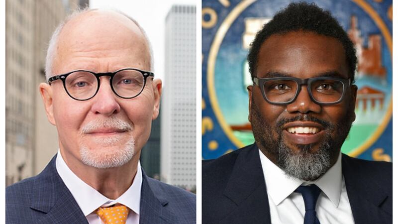 Former Chicago Public Schools CEO Paul Vallas has garnered a third of the vote with Cook County Commissioner Brandon Johnson in second place in a crowded field of nine candidates.