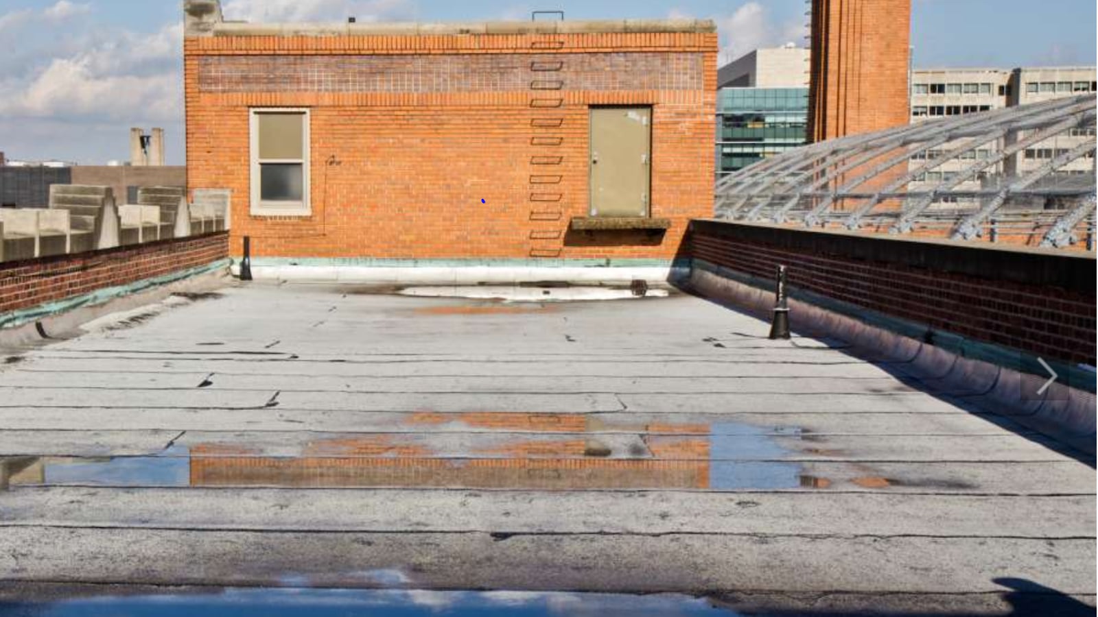 The roof of Paul L. Dunbar School in North Philadelphia.