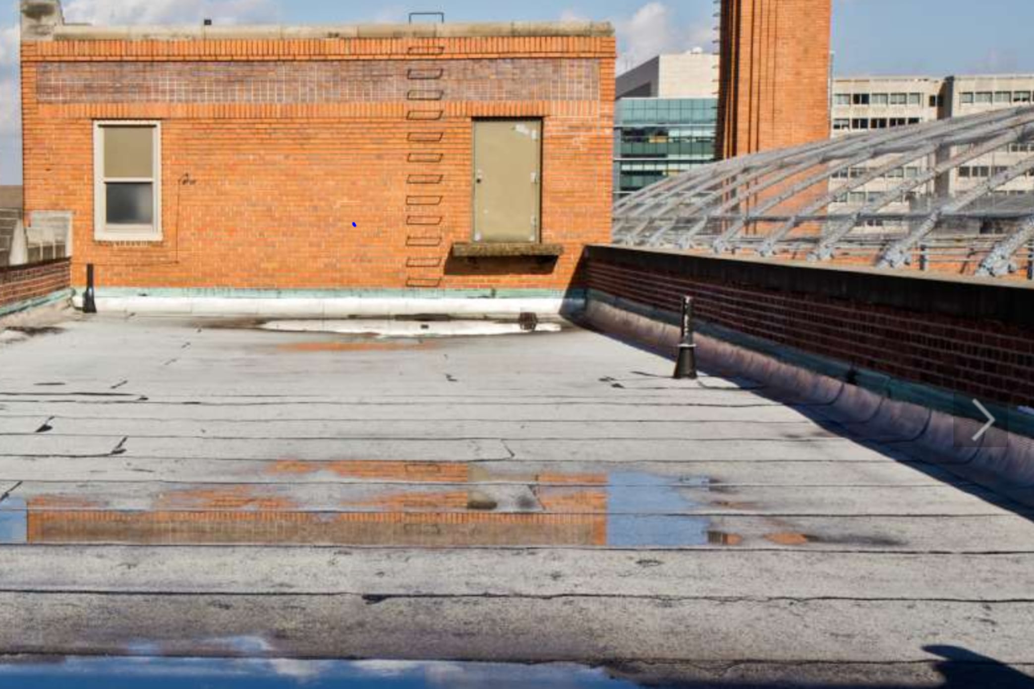 The roof of Paul L. Dunbar School in North Philadelphia.