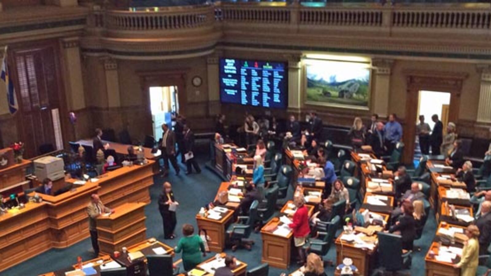 The Colorado House worked through its calendar on the 2014 session's final day.