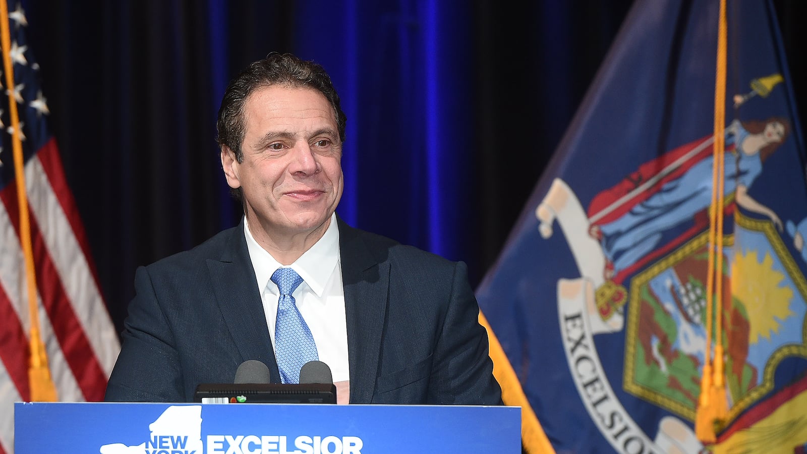 Governor Andrew Cuomo delivers his State of the State address in 2017.