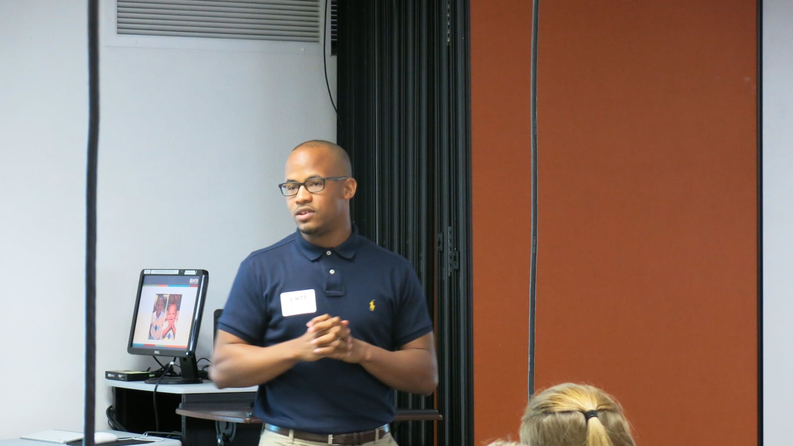 Memphis Teacher Resident Dee Gregory shares his first year experiences of the four-year program during MTR's inaugural Talk luncheon, which will cover various topics on a monthly basis in the spring and fall.