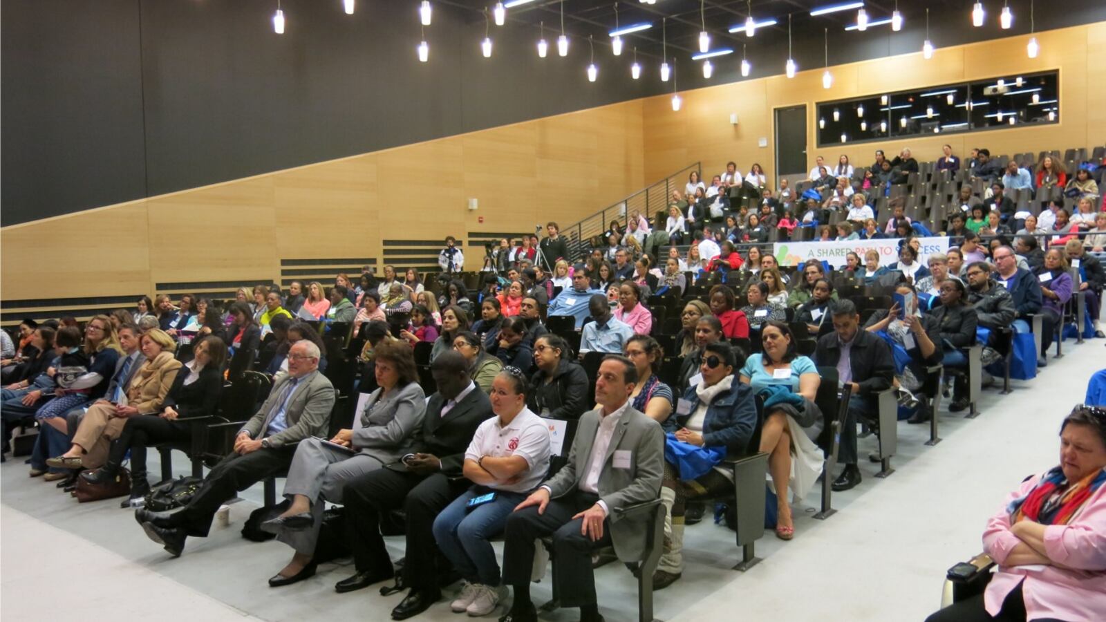 Families and advocates for students with disabilities attending a conference about special education in New York City in 2014