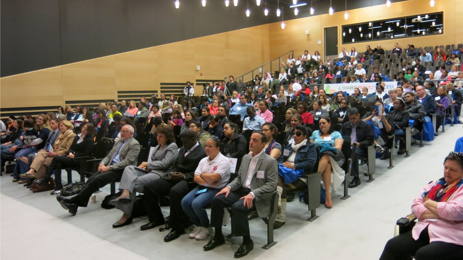 Families and advocates for students with disabilities attending a conference about special education in New York City in 2014