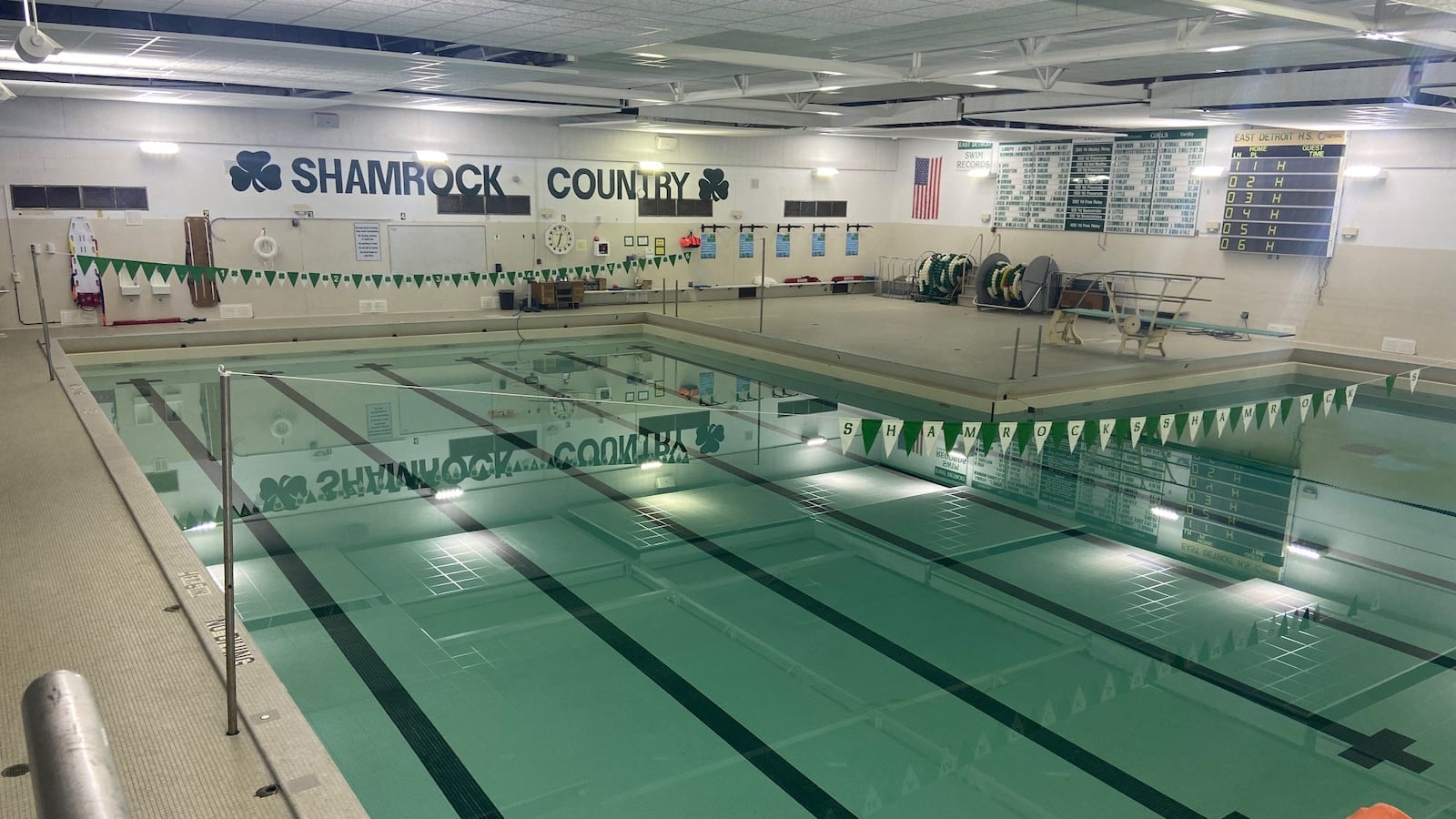 A swimming pool in the Eastpointe school district.