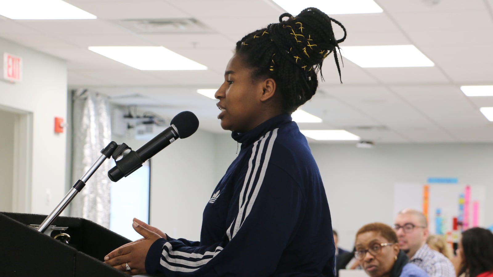 Sierra Etes, the student-body president at Science Park High School, told the Newark Board of Education  that some students have described a “culturally insensitive climate” at the school.