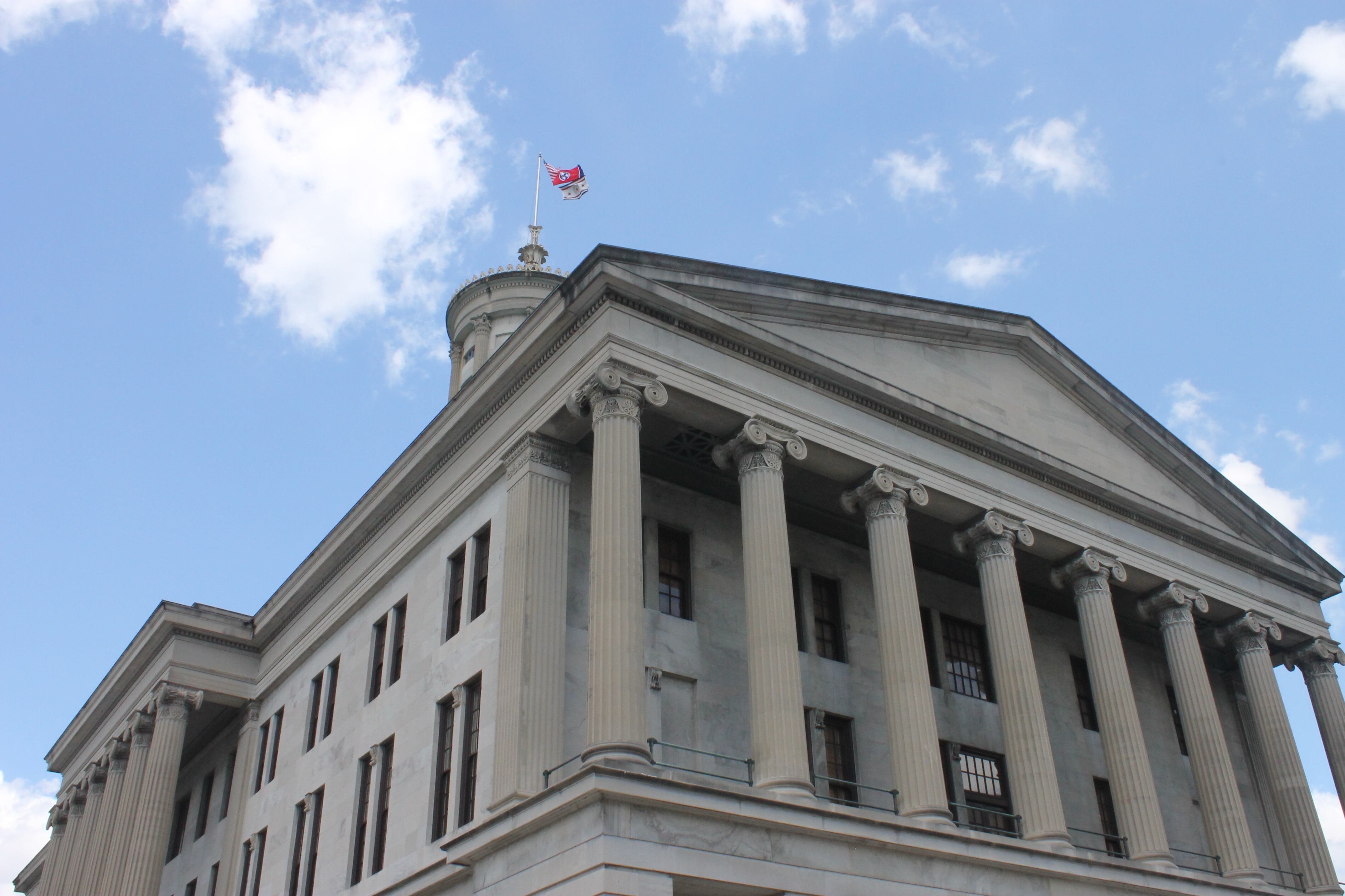 The Tennessee State Capitol stands in downtown Nashville.