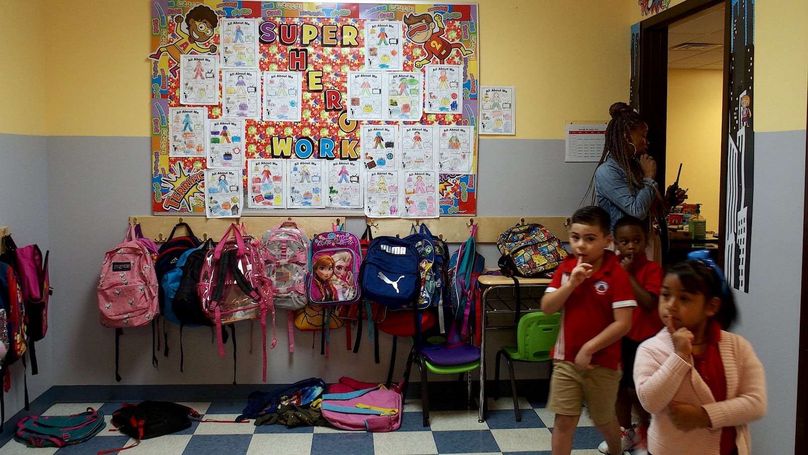 Students at Memphis School of Excellence in Hickory Hill head to recess. The 10-year-old charter network is one of five appealing the Shelby County Schools board's denial of their new school application.