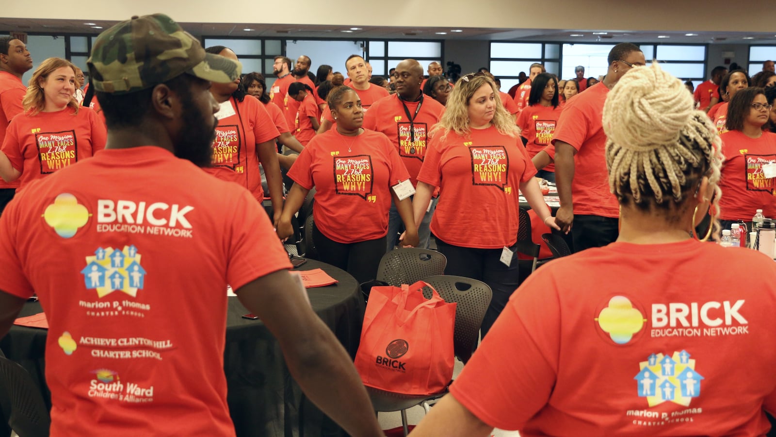 Marion P. Thomas Charter School has brought on a new management group, the BRICK Education Network, to help transform the school. Staffers from the schools that BRICK now oversees gathered for a kickoff event this week.