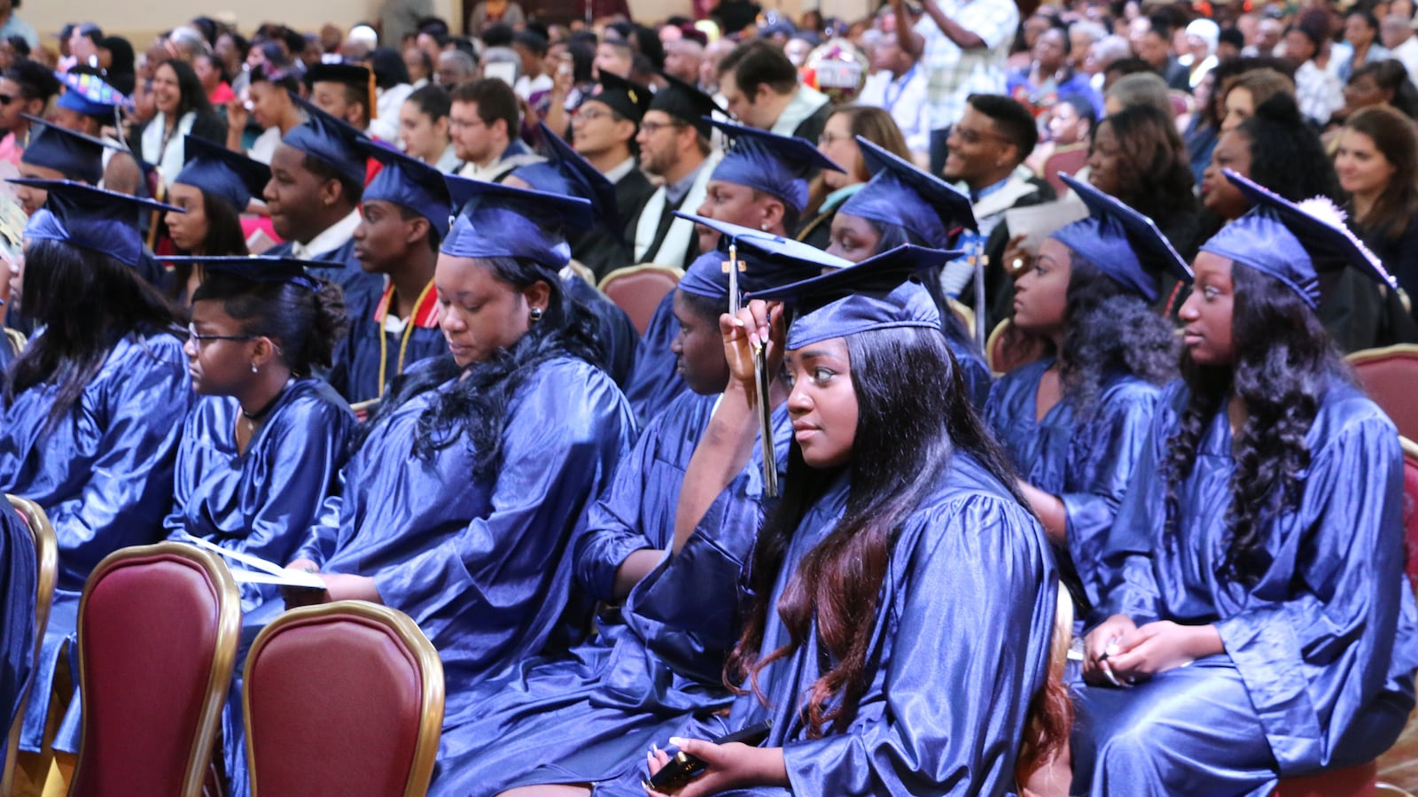 Graduating students at KIPP Newark Collegiate Academy in June 2018.