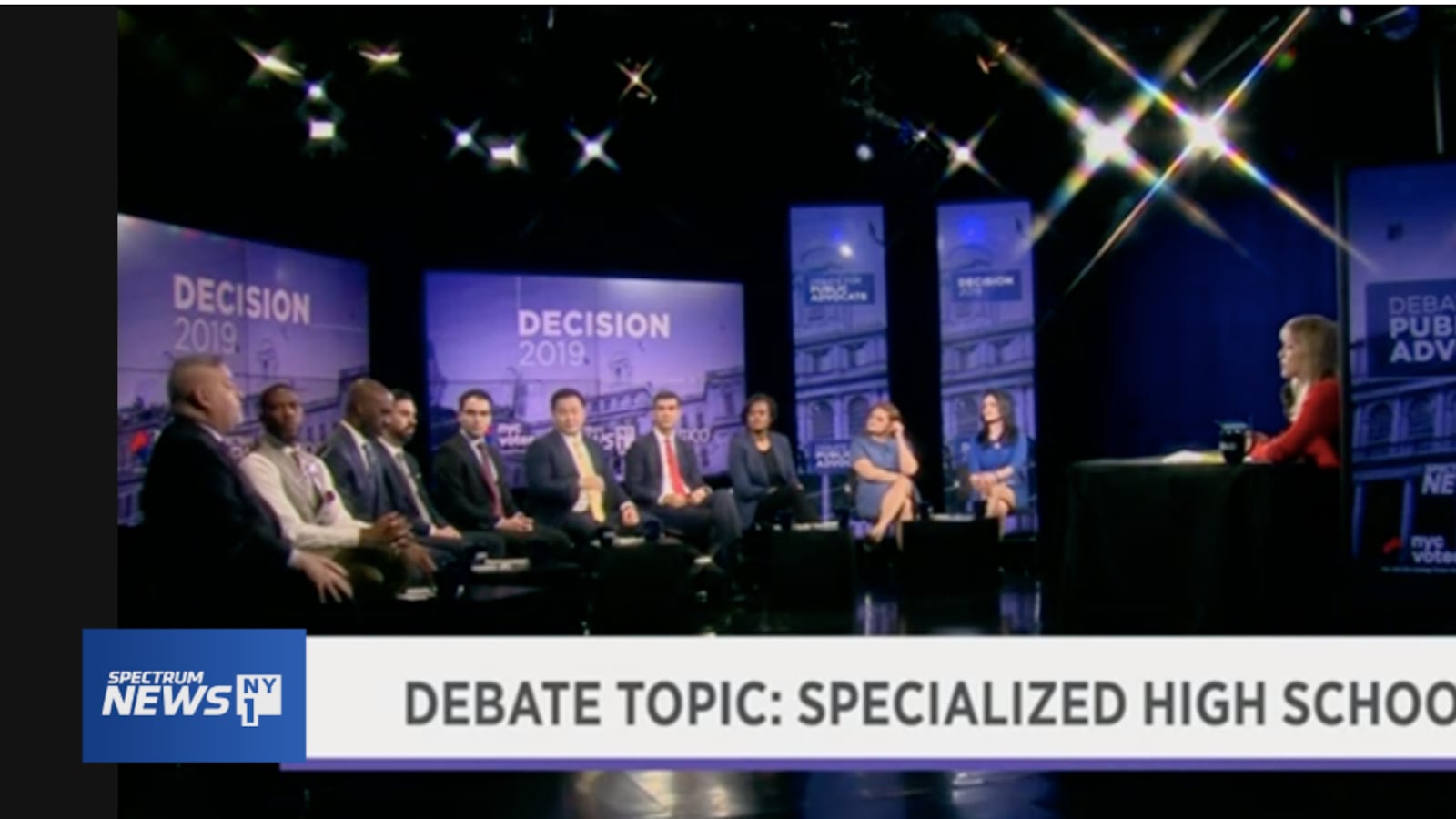 Candidates for Public Advocate debate the mayor's SHSAT proposal on NY1 Wednesday.