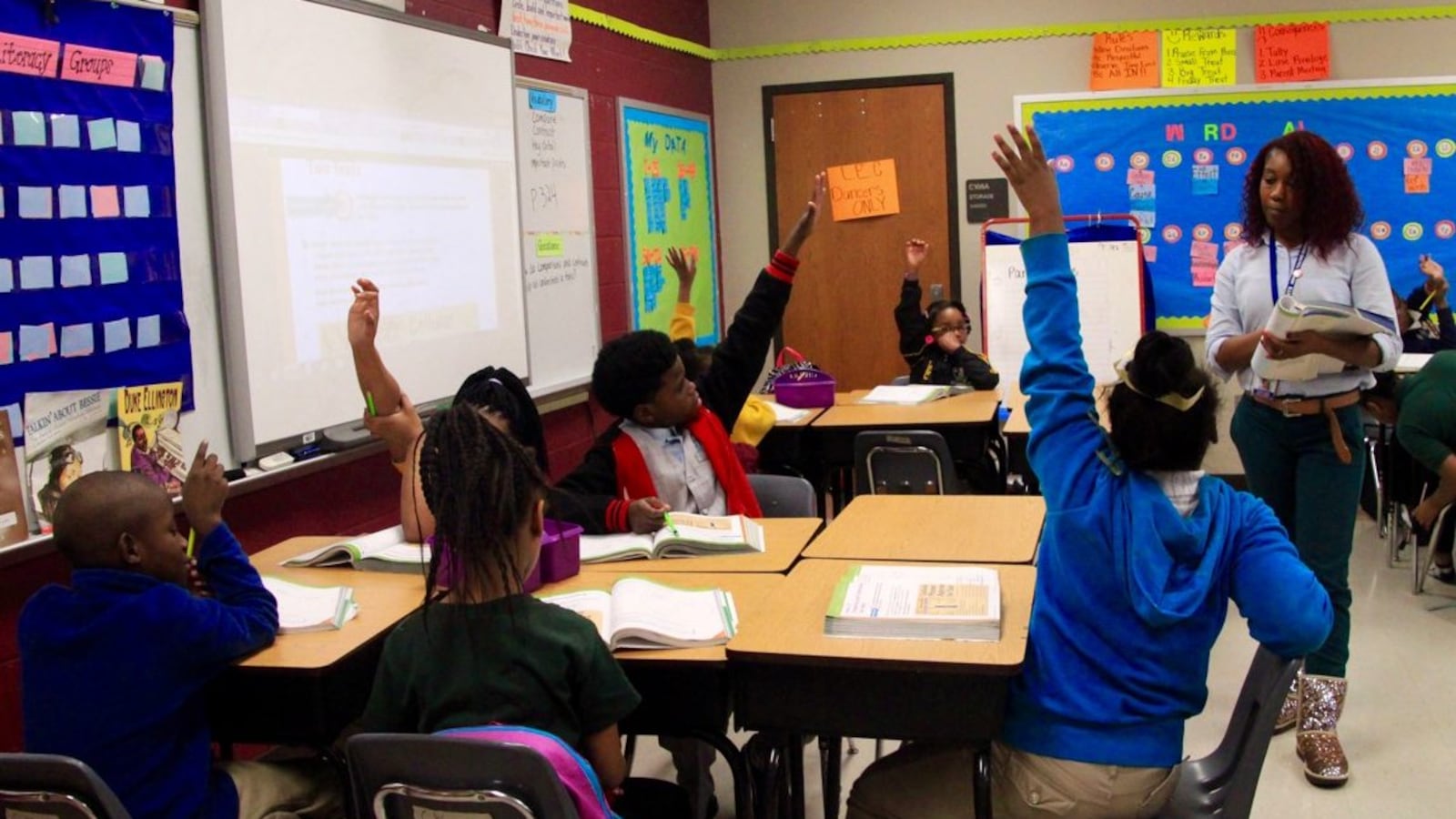 Alexia Young teaches third-graders at Lucie E. Campbell Elementary School in Memphis, where she also doubles as the dance coach.
