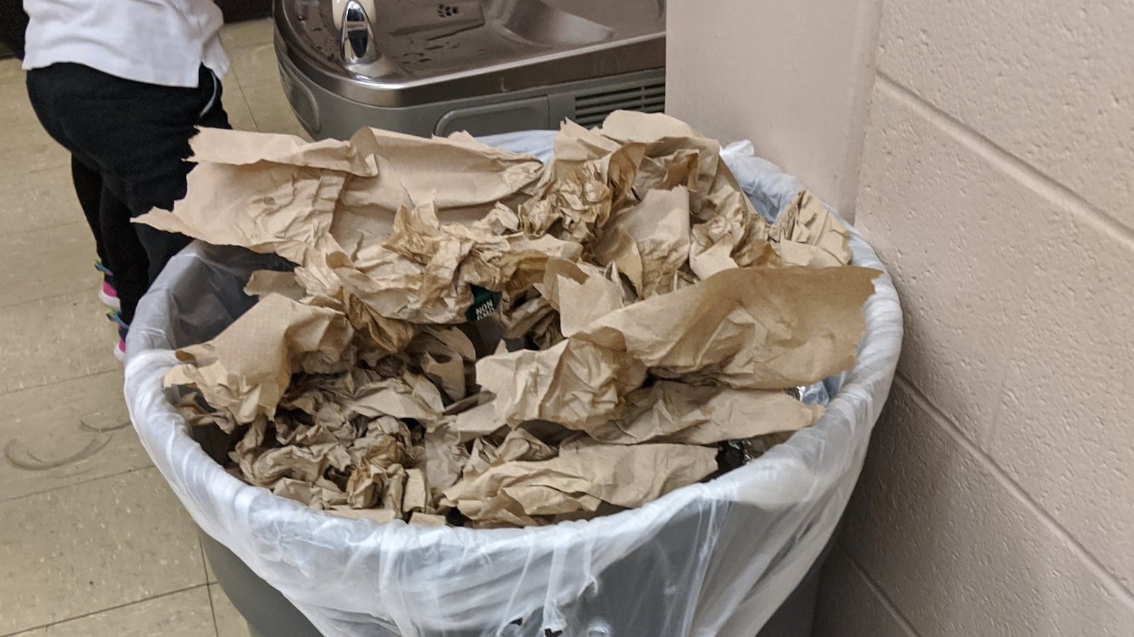 Trash cans at Treadwell Elementary were not emptied as usual Monday night, disappointing staff who were told the school would get more cleaning after an employee was quarantined for coming into contact with a COVID-19 patient.