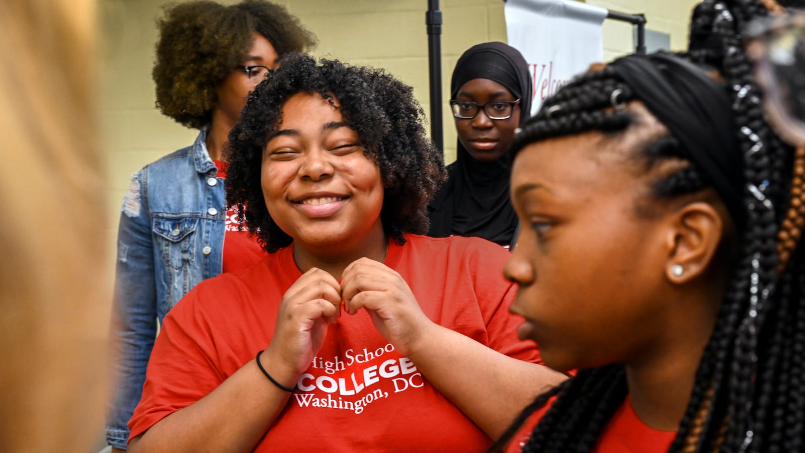 Students at Bard Early College earlier this year in Washington, DC — the most recent Bard campus to open.