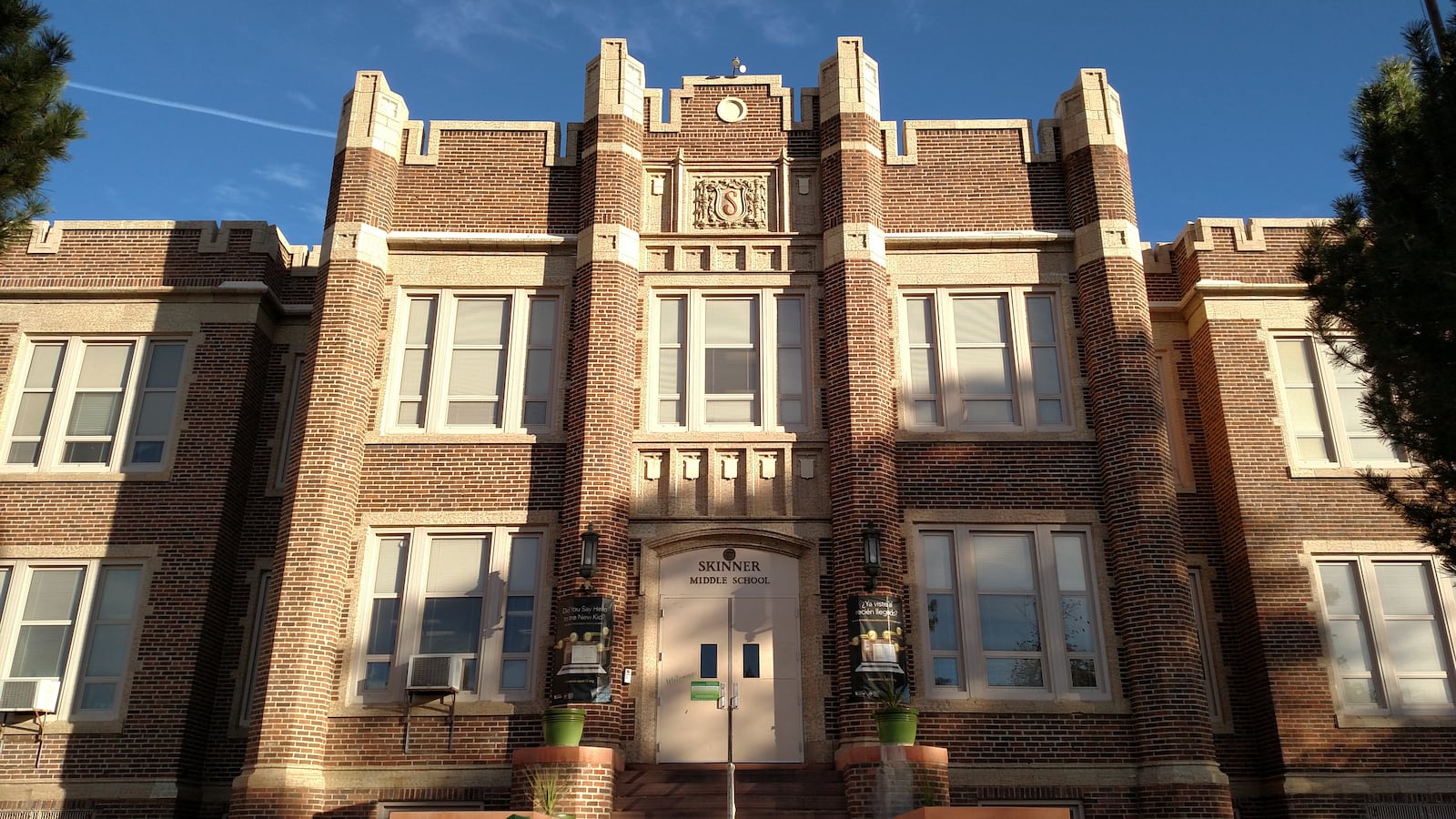 Skinner Middle School in northwest Denver, ground zero in the debate over neighborhood schools (Eric Gorski).