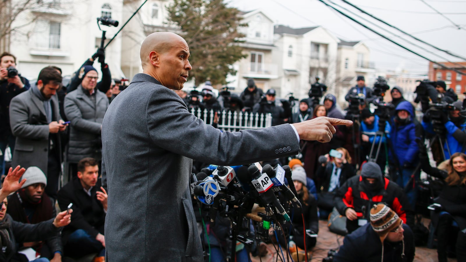 Sen. Cory Booker announced his presidential bid outside his home in Newark, NJ last week.