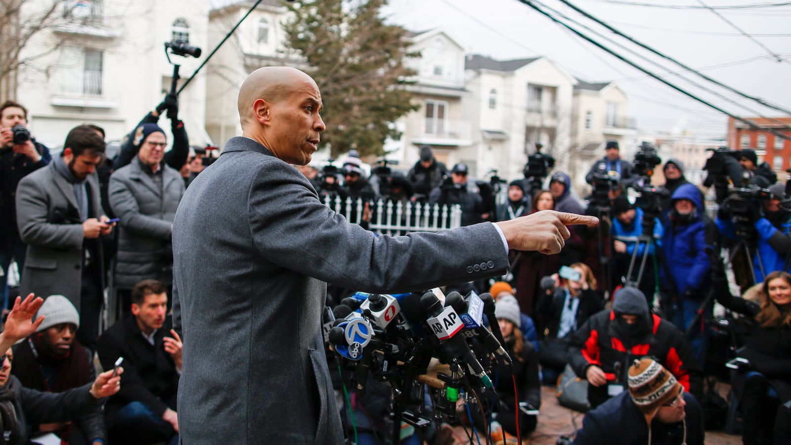 Sen. Cory Booker announced his presidential bid outside his home in Newark, NJ last week.