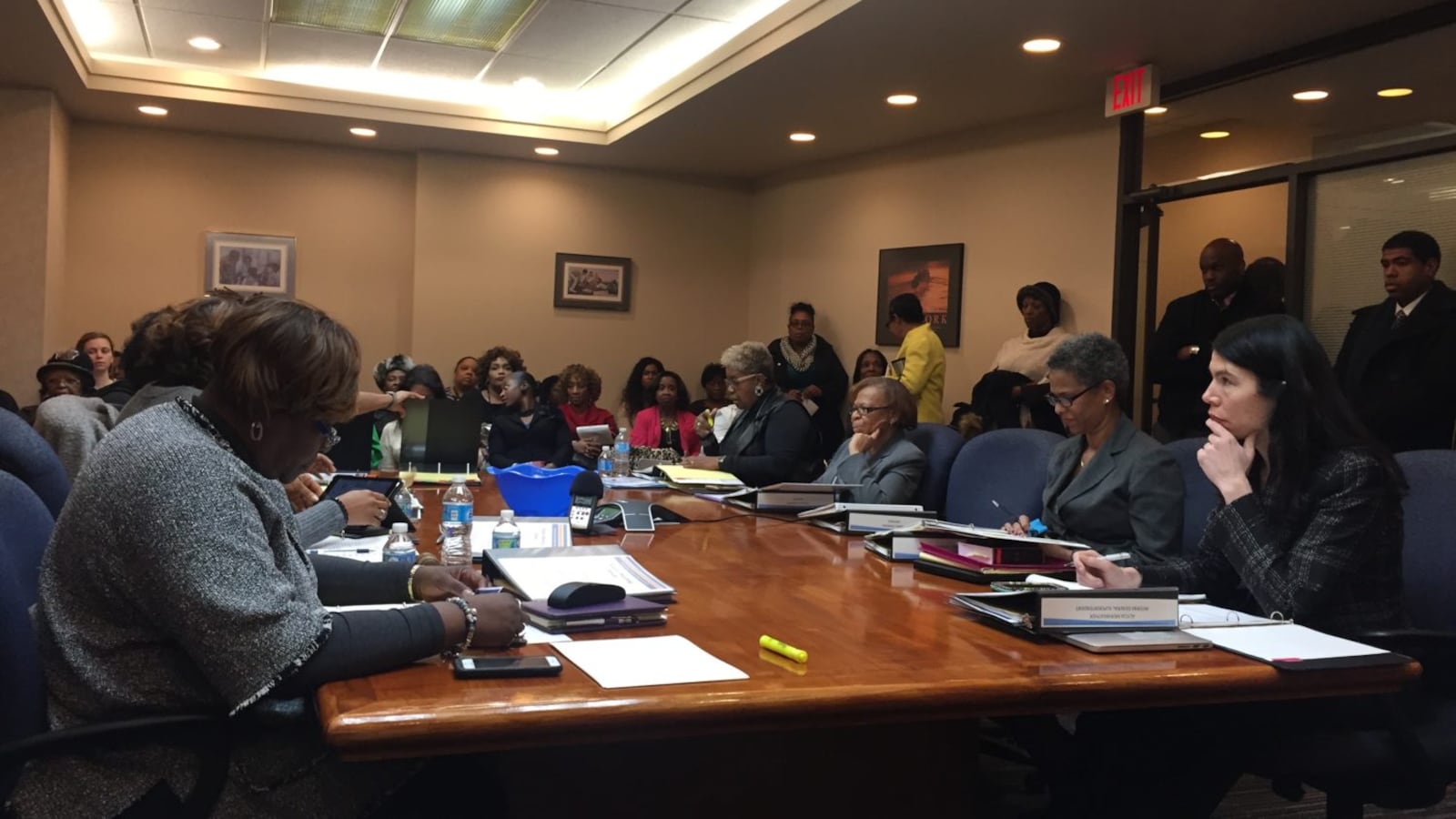The newly elected Detroit school board voted unanimously in 2017 to fight school closures in court.