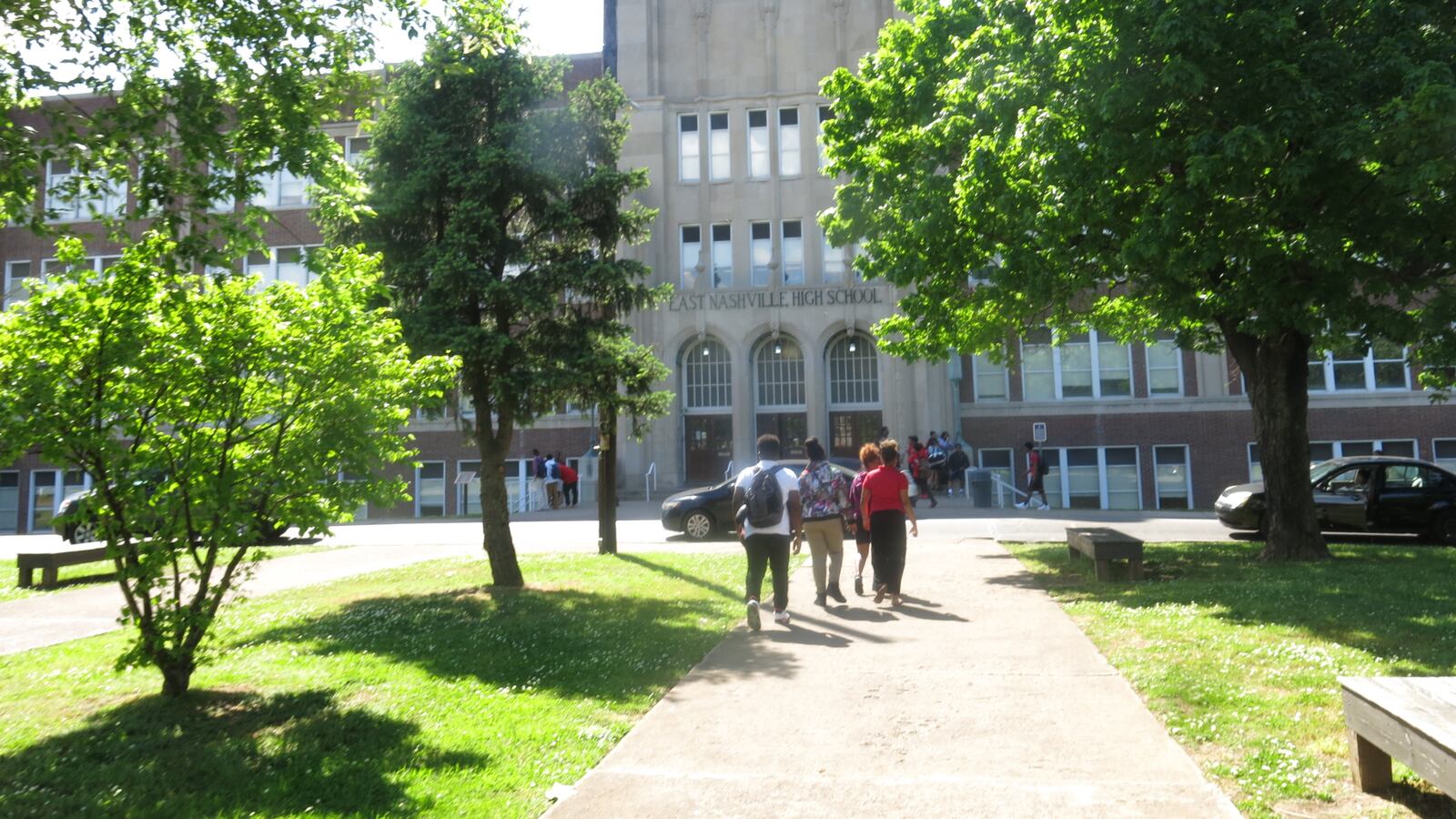 Students at East Nashville Magnet High School are taking TNReady tests this spring, while students at a neighboring middle school are not — much to the consternation of the older students.