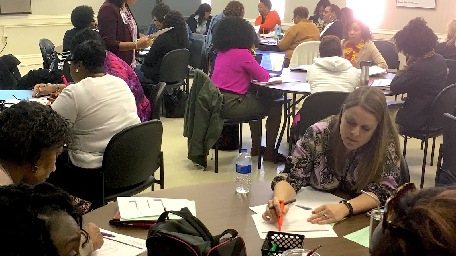 A teacher training last year on Expeditionary Learning, a new curriculum for English language arts introduced in Shelby County Schools in 2017.