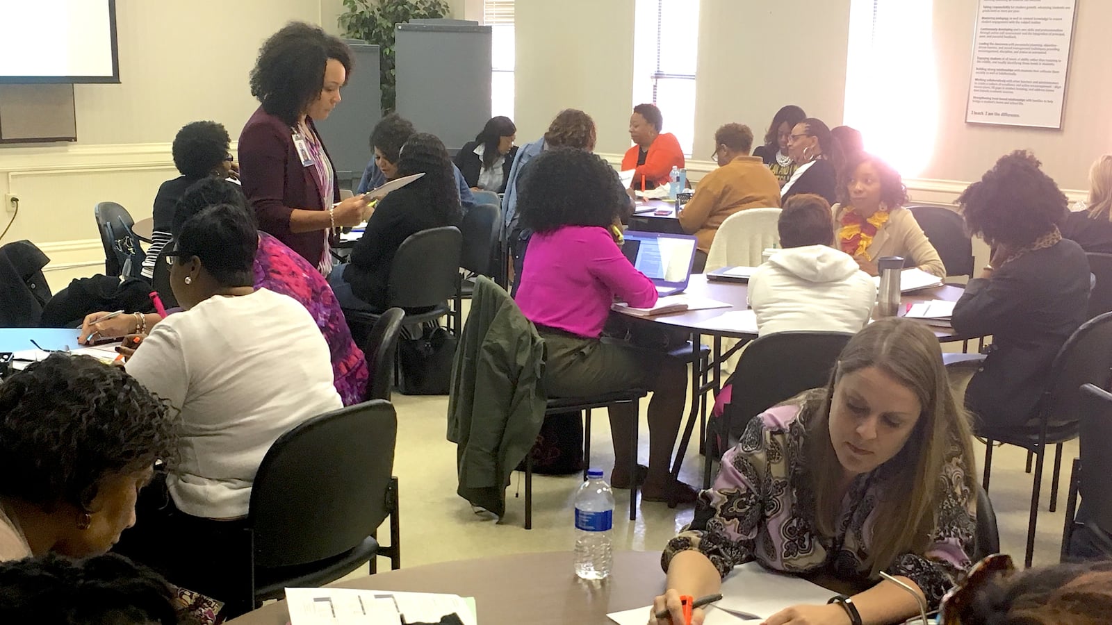 A teacher training last year on Expeditionary Learning, a new curriculum for English language arts introduced in Shelby County Schools in 2017.