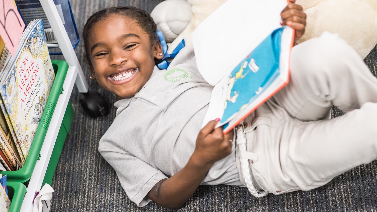 A student at Roots Elementary in Denver.