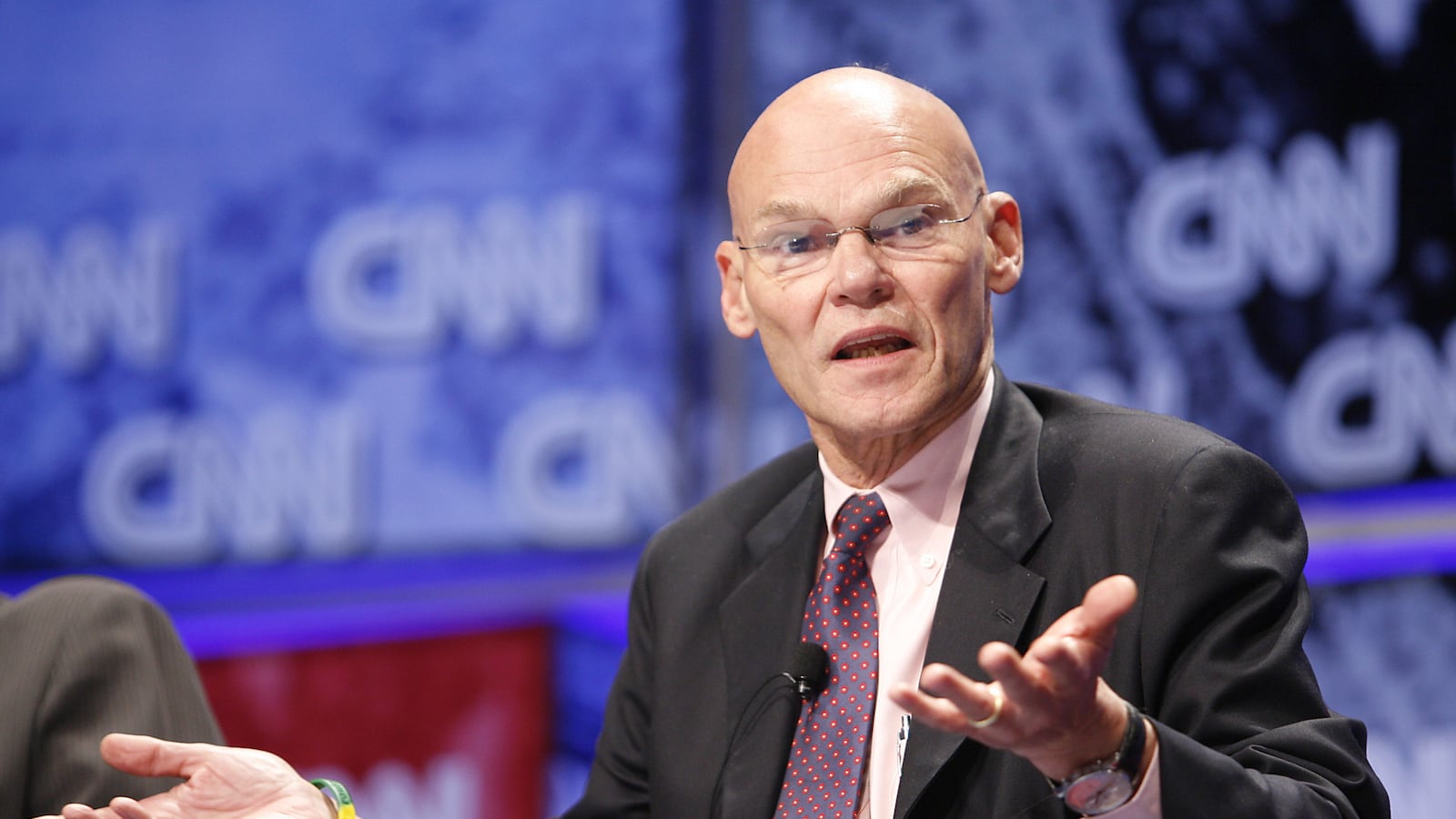 Political analyst James Carville in New York City. (Photo by Mark Von Holden/WireImage)