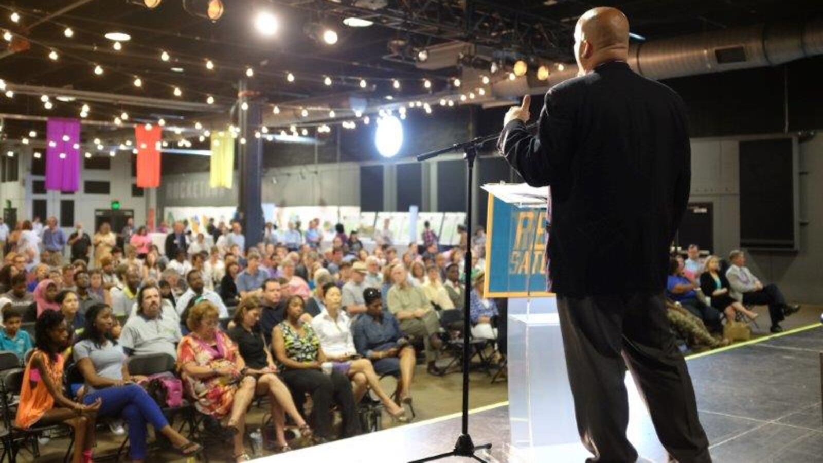 More than 700 people gather to talk about public education in Nashville during a Project RESET forum on May 30.