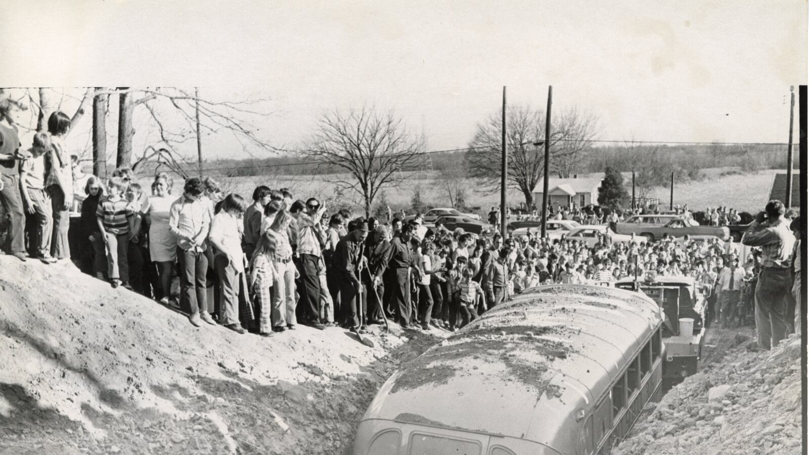 Anti-busing demonstration in Memphis, March 22, 1972. in Memphis,