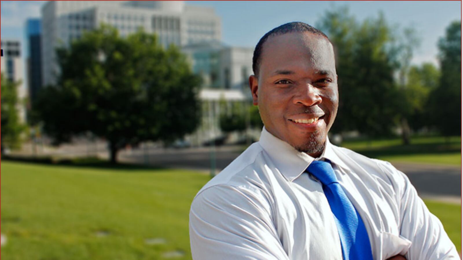 Aurora Public Schools board member Eric Nelson in a campaign photo.