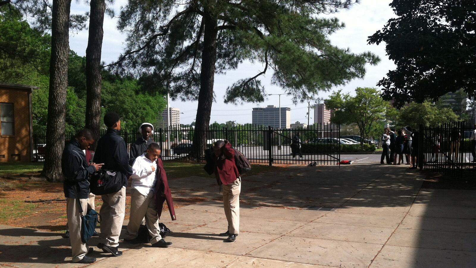 Students leave the Memphis Academy of Science and Engineering during state testing week in 2014. The school is on the state's priority list and would be eligible for turnaround initiated by parents if a "parent trigger" bill becomes law through the Tennessee General Assembly.