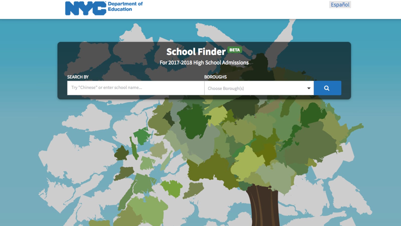 "School Finder" is the Department of Education's new, interactive high school directory.