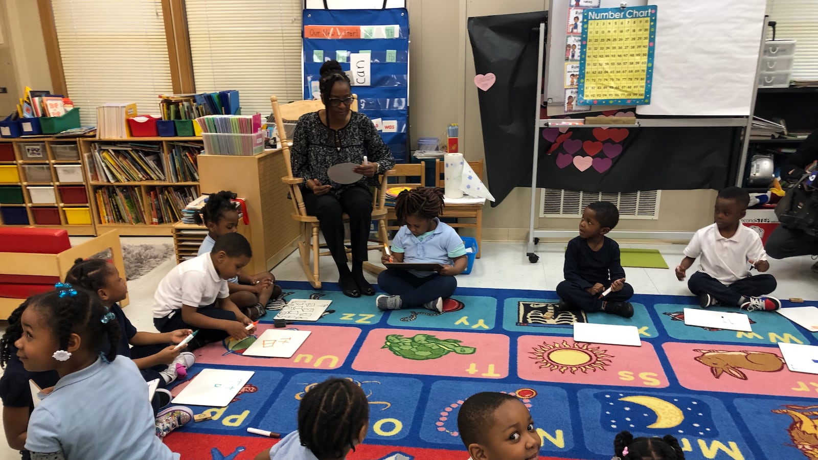 A preschool classroom at John T. Pirie Fine Arts and Academic Center in Chicago's Chatham neighborhood. Chatham is one of 28 neighborhoods where Chicago will expand universal pre-kindergarten next school year.
