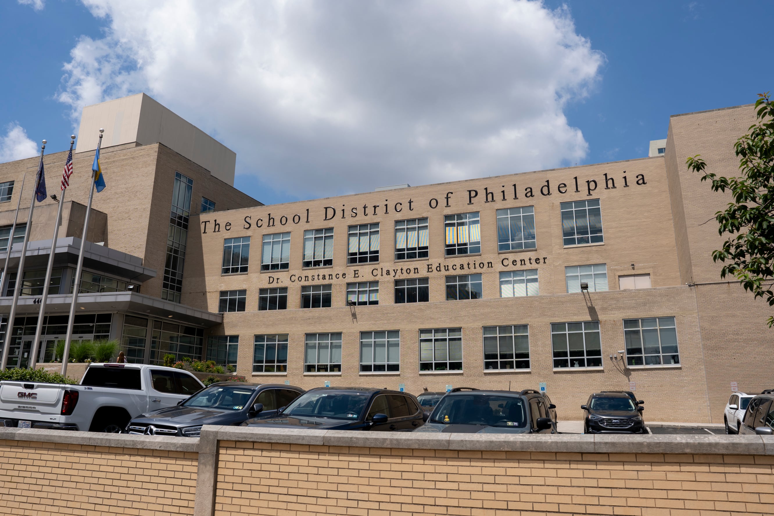 A photograph of a brownish building.