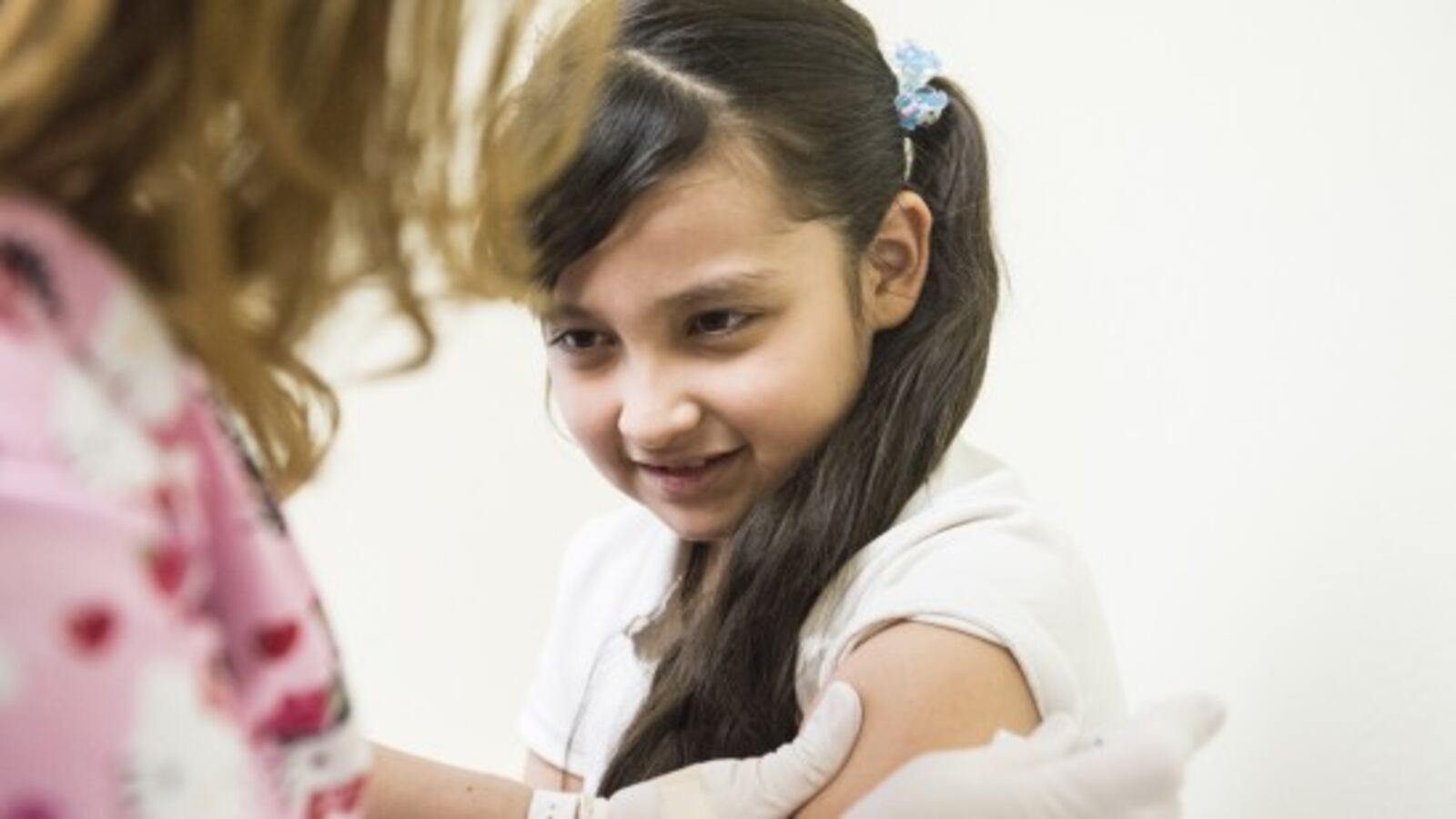 Monserrat Cholico, 8, en la Crawford Kids Clinic en Aurora en 2015 (Denver Post).