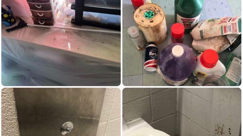 Unsanitary conditions have been reported by some Philadelphia teachers when they reported by to school March 2021.