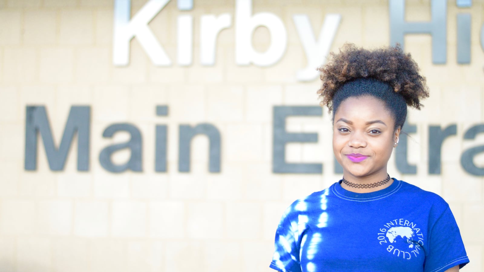 Kirby High School senior Kimberly London hopes to attend the University of Memphis with financial aid. She recently completed her FAFSA form during the city's second annual FAFSA drive.