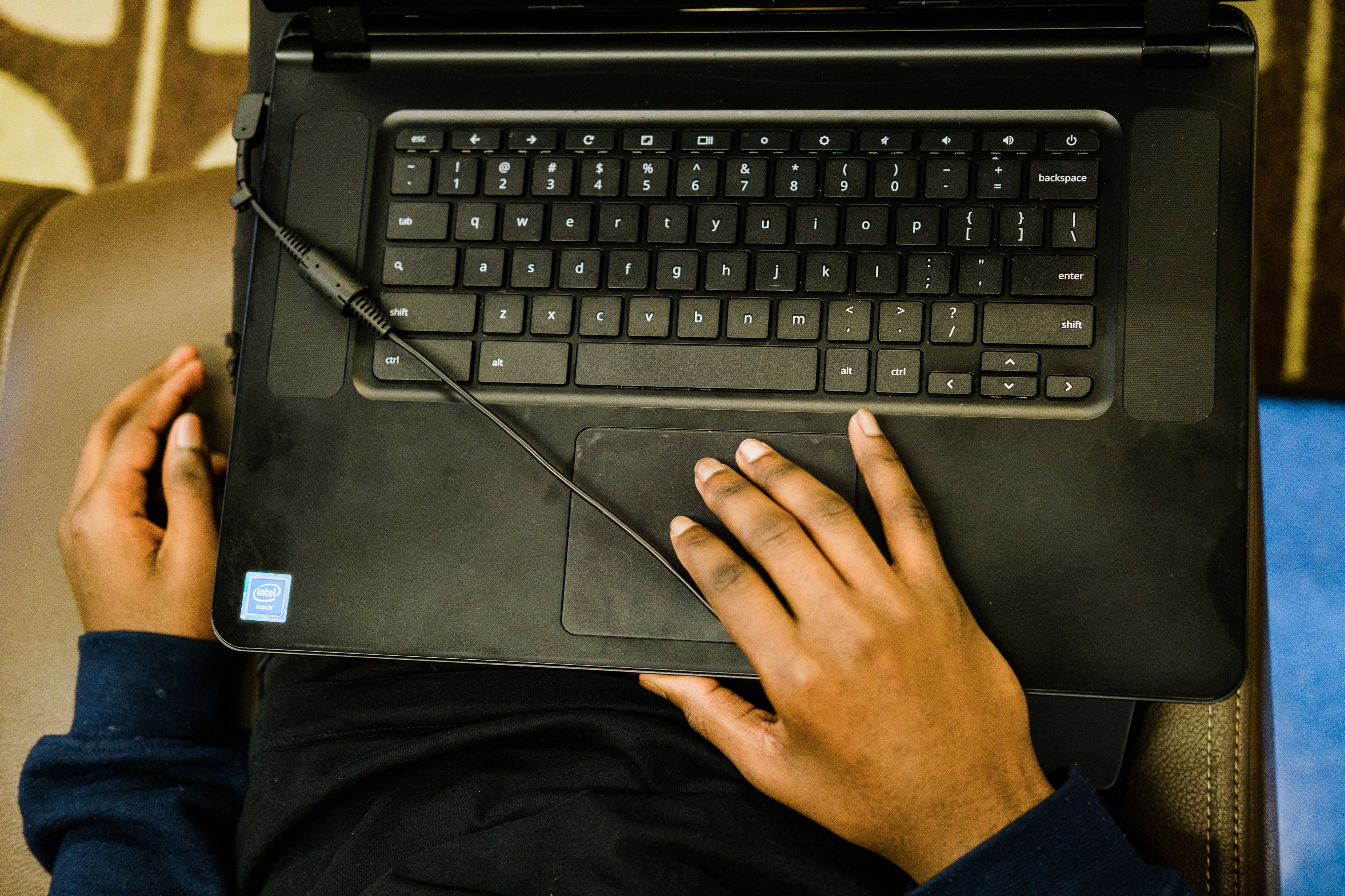 FRIDAY, APRIL 9, 2021- Brooklyn, New York: Alandinio Cineas (left) 16, works through an algebra problem with his tutor Chahima Dieudonne, 17, at Brooklyn High School for Excellence and Equity in Canarsie. CREDIT: Gabriela Bhaskar for Chalkbeat