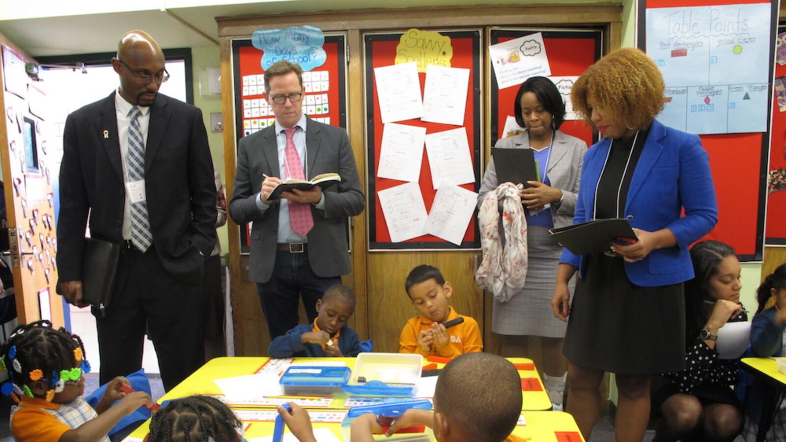 School leaders from charter and district schools visited Success Academy Harlem 5.