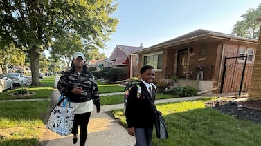 One South Side mom weighs the excitement of Chicago’s first day of school with budget uncertainty