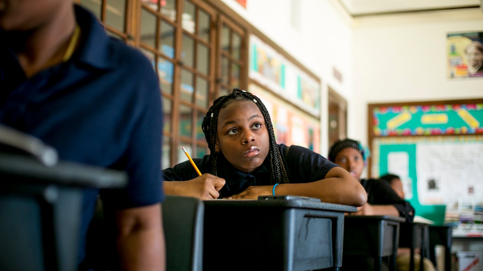 Makayla Vincent attended four schools by the time she was in eighth grade at  Bethune Elementary-Middle School in Detroit. She said an advantage to switching schools is,  “you get a new start. You get to meet new people and have a different experience.”