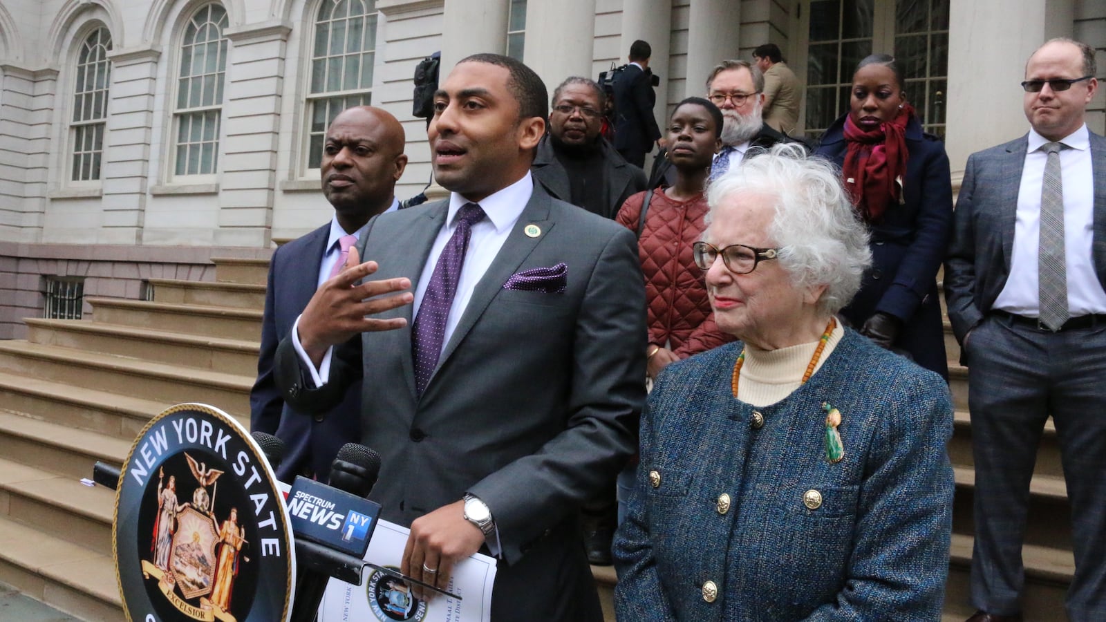 State Senator Jamaal Bailey unveiled legislation to boost diversity at the city's specialized high schools on Thursday.