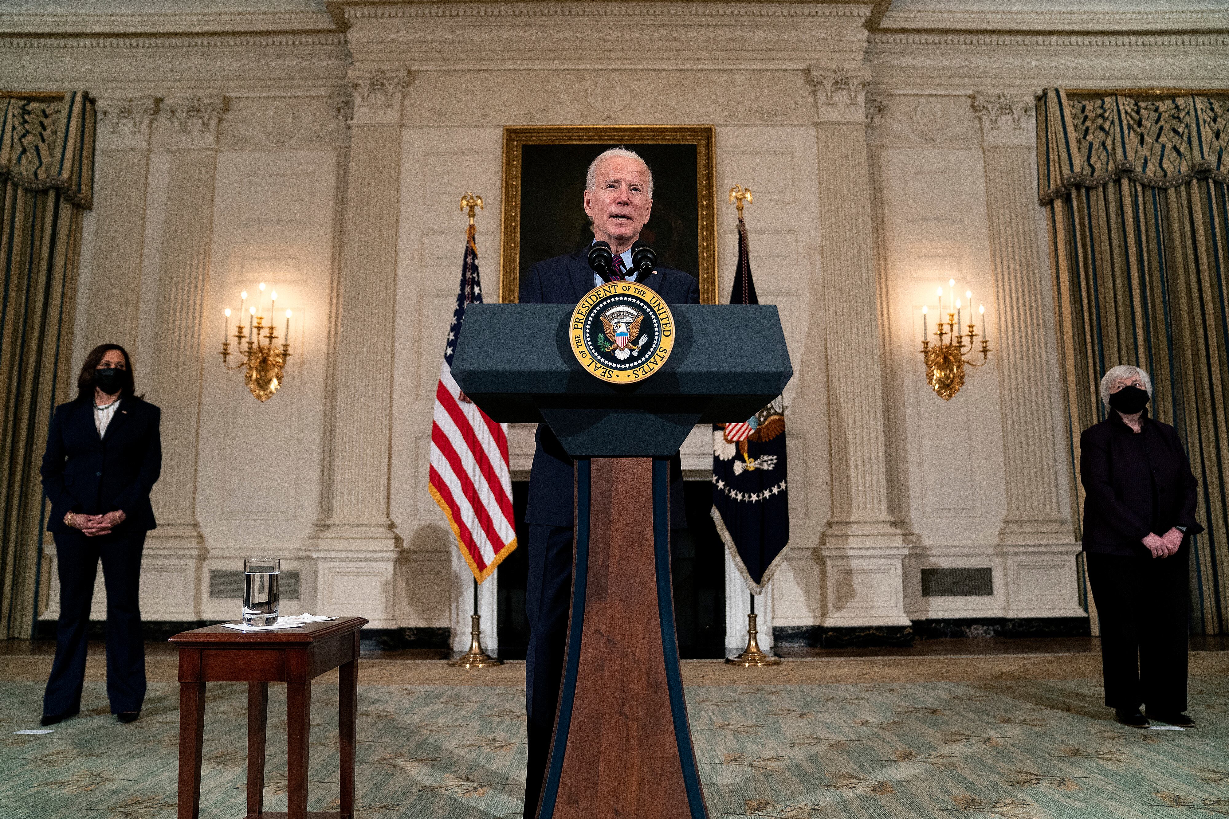 President Biden Delivers Remarks On The Economy And Need For American Rescue Plan