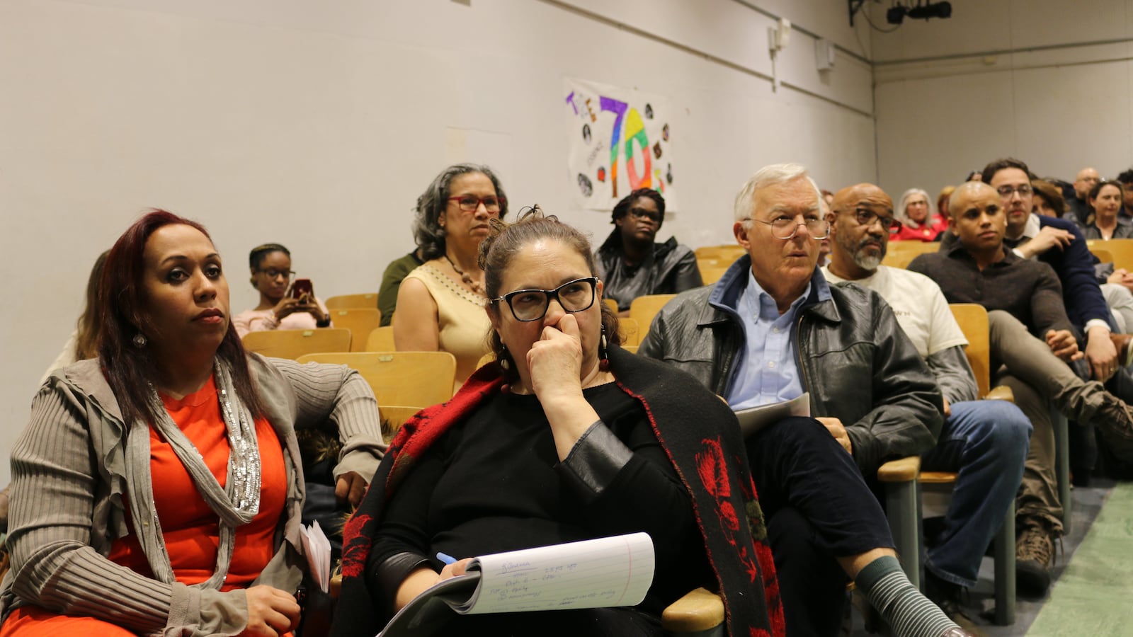A community meeting in Harlem in February