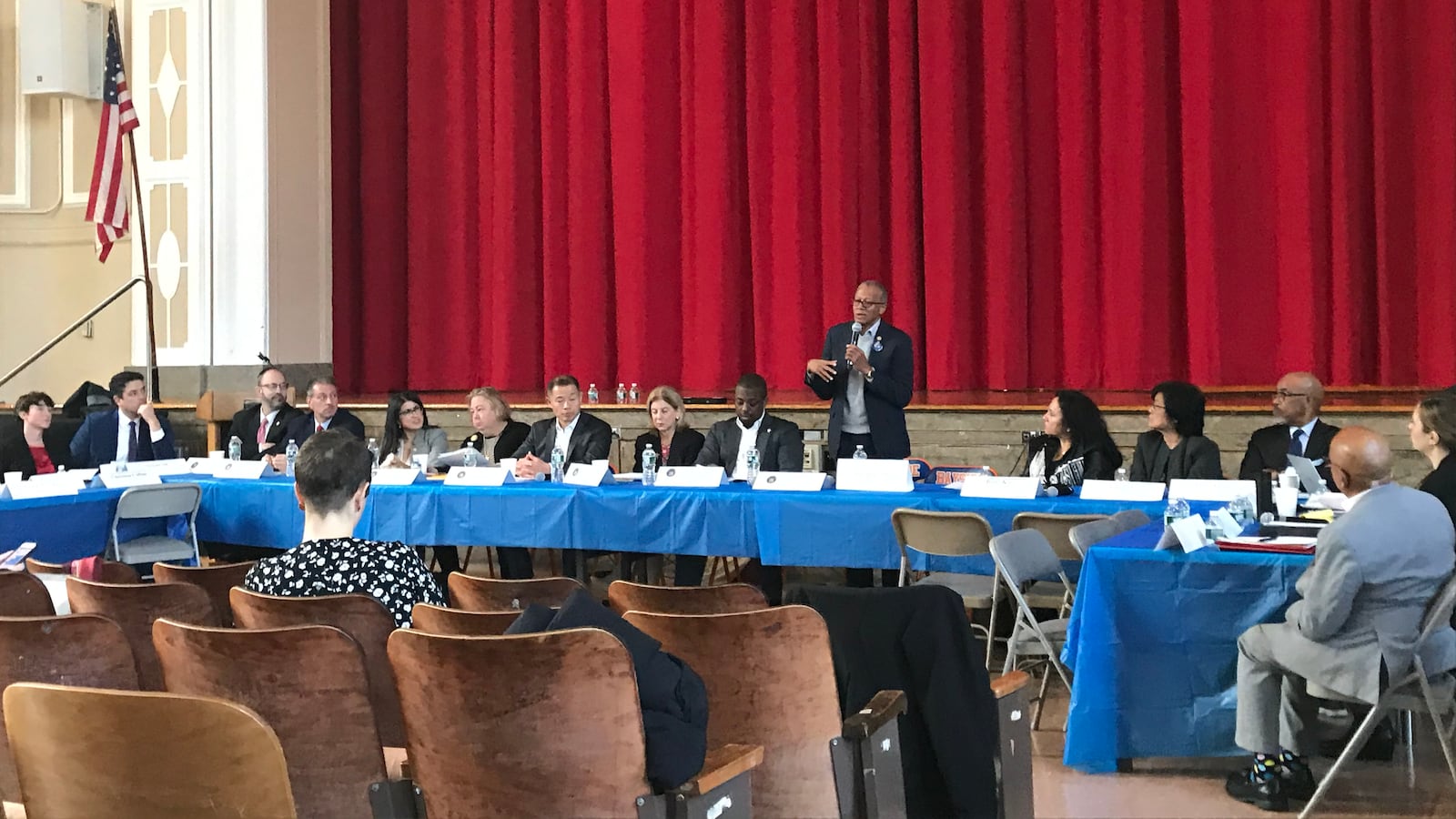 Lawmakers, state education policymakers, parents, and school leaders gathered at Bayside High School in Queens to talk about how the state should tweak Foundation Aid.
