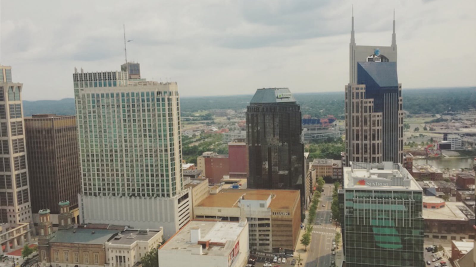 A view of downtown Nashville, Tennessee's state capital
