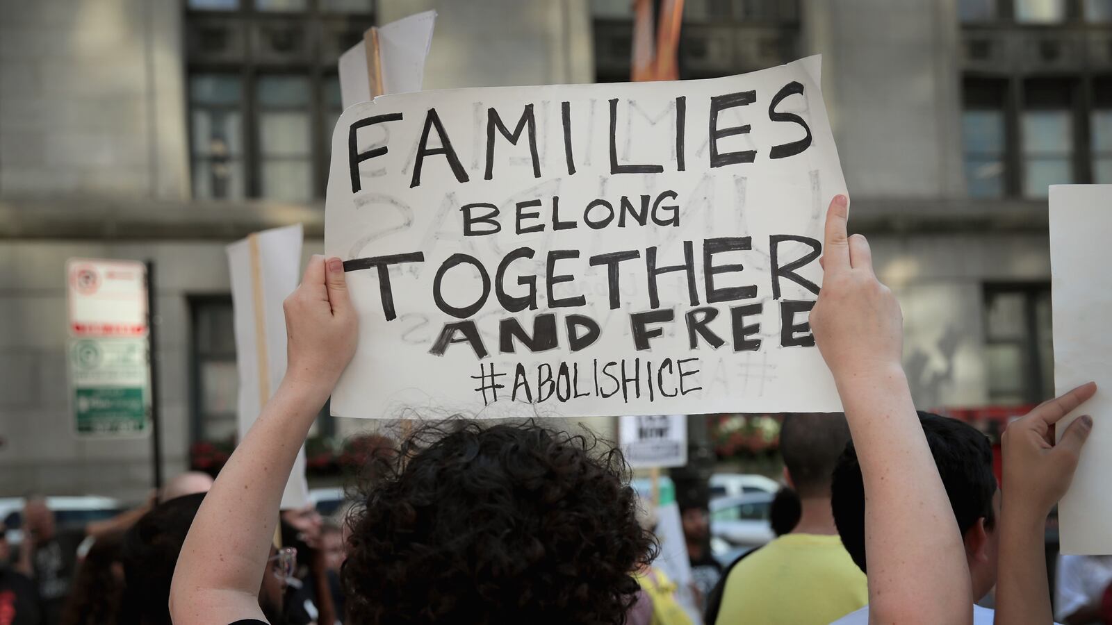A scene from an August immigration rally in downtown Chicago. Mayor Rahm Emanuel submitted a public comment on the proposed public charge rule changes on Monday.